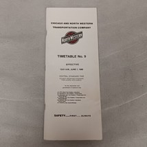 Chicago North Western Employee Timetable No 9 1988 - $14.95