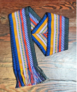 VTG Handwoven Cotton Sash Tie Belt Boho Hippie Chic 57” Long 4” Wide Dea... - £38.98 GBP