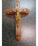 Vtg Wooden Crucifix Cross Last Rites Sick Call Candles &amp; Holy Water Bott... - $658.39 MXN