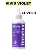 Kiss Tintation Semi-Permanent Hair Color 5 Fl Oz Vivid Violet T340 Level: 9 - £4.45 GBP