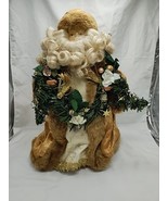 Santa Clause In Gold Holiday Christmas Tree Topper 12&quot; - $34.64
