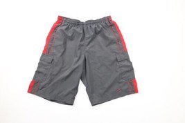 Vintage Nike Mens Large Travis Scott Mini Swoosh Color Block Cargo Shorts Gray - £38.84 GBP
