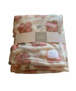 Stephan Baby Snuggle Pink Posies Fleece Crib Blanket Pink Grey Floral 30... - $369.73 MXN