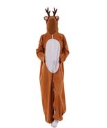 ZYHCOS Cosplay Costume Christmas Reindeer Pajamas Unisex Animal Deer One... - £30.94 GBP