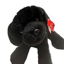 Aurora Plush Stuffed Animal Toy Cole Flopsie Black Labrador Puppy Dog Soft - £10.27 GBP
