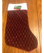 BRAND NEW! Christmas House Red Christmas Stocking~ Ships N 24h - €10,71 EUR