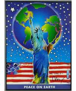 PETER MAX SIGNED OFFSET POSTER, 2001 - $940.01