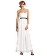 BCBG MaxAzria &#39;Amber&#39; Cascade Strapless Silk Gown Dress, White $298, 10 ... - $2,263.55 MXN