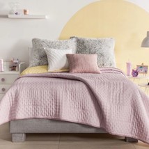 Lilac &amp; Yellow Special Fabric Reversible Ultraslim Comforter Set 1 Pc King Size - £43.51 GBP
