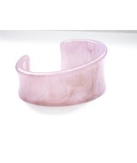 Pale Purple Swirl Open Cuff Resin Bangle Bracelet for Women Girls Fashio... - £14.90 GBP