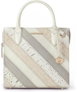 Brahmin Small Caroline Leather Satchel - Ivory Flashback - $5,431.12 MXN