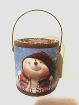 Snowman Candle in Tin - Apples &amp; Cinnamon - £19.92 GBP
