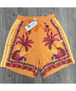 Adidas x Farm Rio Premium Shorts Size XS Womens Bright Orange Tropical V... - €52,10 EUR