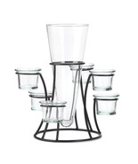 CIRCULAR CANDLE STAND WITH VASE - $54.69 CAD