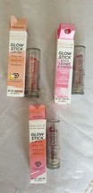 Glow Stick Lip Oil Kit by Pacifica PACK OF 3 (Rosy Glow, Sunrise &amp; Pale Sunset)  - £20.05 GBP
