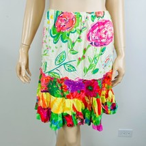 Jams World Lovely Patchwork Floral Print Summery Ruffle Hem Women&#39;s Size... - £56.65 GBP