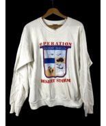 Vintage Operation Desert Storm Sweatshirt XL Military Crew UN Pullover 9... - $29.52
