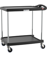 MY2030-24BL Mycart Series Premium Plastic Utility Cart with 2 Impact Res... - $499.08 CAD