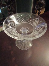 CRYSTAL CUT FOOTED COMPOTE/ CANDY DISH  [*D3]   5 X 6&quot; - £50.45 GBP