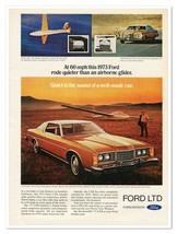 Print Ad Ford LTD Brougham Lake Elsinore California Vintage 1973 Advertisement - £7.62 GBP