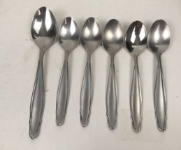 Hampton Silversmiths Stainless China 235 Spoons (Lot Of 6) Used 6.5” &amp; 7... - £17.12 GBP