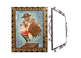Mexican Talavera Mural - Gallito1 - - $347.00