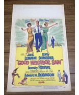 GOOD NEIGHBOR SAM Original 1964 Movie Poster JACK LEMMON/ROMY SCHNEIDER ... - $1,038.61 MXN