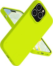 Compatible With iPhone 14 Pro Max 6.7&quot; Case,Silicone (Fluorescent Yellow) - £11.62 GBP