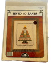 Astor Place Ho Ho Ho Santa Counted Cross Stitch Perforated Paper Bk 74 Christmas - £7.85 GBP