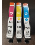 New Genuine HP 902 Cyan Magenta Yellow 3PK Ink Cartridges OfficeJet Pro ... - $16.64 CAD