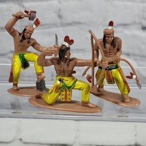 Vintage Warrior Chief Southwest Native Posed Figures Lot Of 3  - $9.89