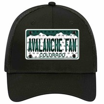 Avalanche Fan Colorado Novelty Black Mesh License Plate Hat - £23.22 GBP