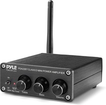 Pyle Compact Powerful Home Audio Amplifier Receiver Mini With Bluetooth,... - $74.99