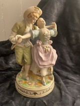 Dancing Couple Vintage Porcelain Figurine Slightly Damaged - £17.45 GBP