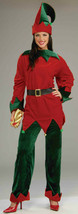 Deluxe Adult Unisex Santa&#39;s Helper Elf Christmas Holiday Costume Std. Size - £47.06 GBP