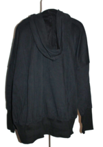 AlvaQ Women&#39;s Snap Button Hoodie Pullover Sweatshirt Top With Pocket Bla... - £14.35 GBP