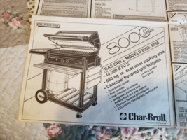 Char-Broil 8000 Series Gas Grill Models 8055, 8056 **MANUAL ONLY** - $5.93