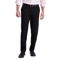 Haggar Men’s Non Iron Pant Straight Fit Stretch Fabric: Black 34W x 30L - £17.29 GBP