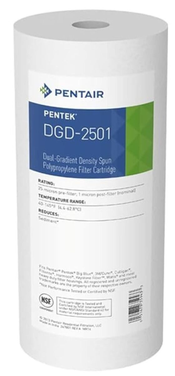 Pentair Pentek DGD-2501 Big Blue Water Filter, 10-Inch Whole House Sedim... - $19.53+ Pentair Pentek DGD-2501 Big Blue Water Filter, 10-Inch Whole House Sedim... - $19.53+