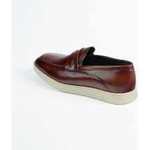 Belvedere Studio Men's Walking Shoes Penny Loafer Leather Maurizio Cognac image 2