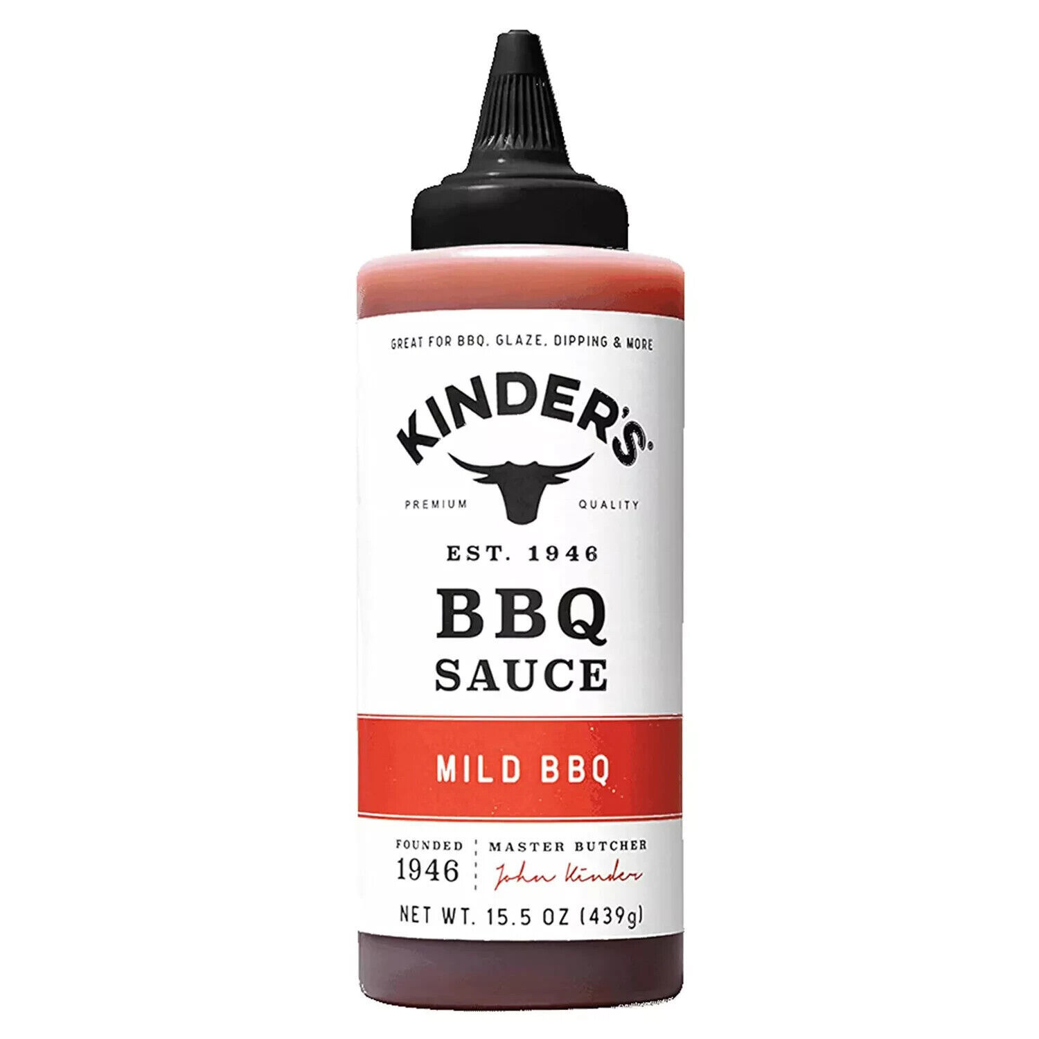 Kinder's Mild BBQ Sauce Premium Quality Handcrafted Gluten Free No HFCS 15.5 Oz - $12.19