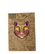 Figured Wooden Puzzles Cat Puzzle 56 Pcs Size Complete Merry Hooray 7.9x... - $16.64 CAD