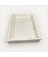 Porcelain Heavy White Serving Tray - 15.75x10.75x2” - $20.36 CAD
