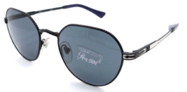 Persol Sunglasses PO 2486S 1111/R5 51-19-145 Black - Silver / Blue Made in Italy - £96.10 GBP