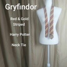 Harry Potter Gryffindor Neck Tie  Warner Bros Halloween Costume Accessory - $8.21 CAD