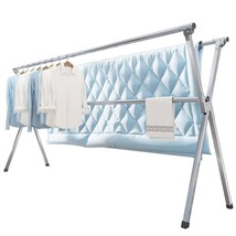 Clothes 95 Inches Folding Outdoor Indoor, Clothing Collapsible, Foldable Laundry - £81.52 GBP