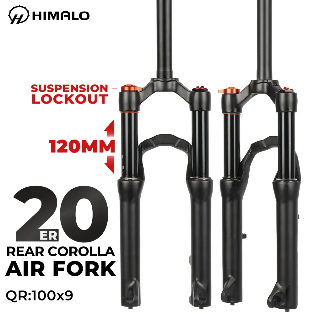 HIMALO 20inch air suspension fork for Kids bike Back Crown 100*9MM QR Version - £249.83 GBP
