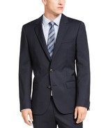 Hugo Boss Henry 182 Men&#39;s Slim-Fit Navy Blue Stripe Suit Jacket 38 - $255.03 CAD