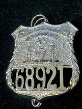 New York NYPD Officer Eddie Janko-Reagan Breast Shield # 68921 (Blue Blo... - $50.00