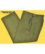 NEW VINTAGE KOREAN WAR FIELD WOOL M-1951 OG-108 WOOL OD TROUSERS PANTS A... - $42.23